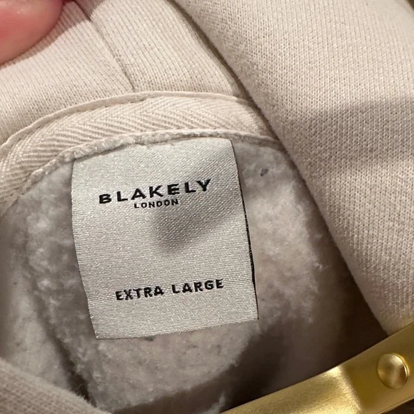 Blakely Cream Colorblock Crewneck Sweater with Navy & Slate Accents - Picture 4 of 4